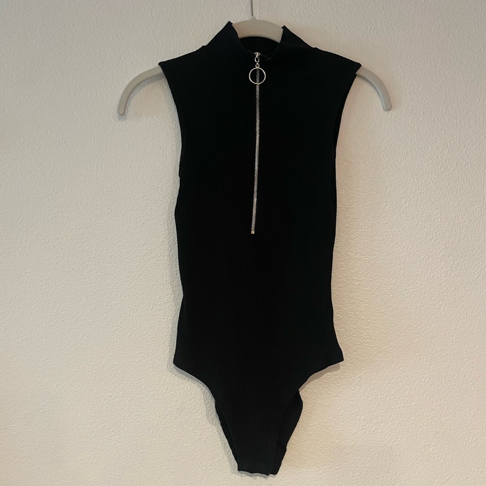 NWOT Adika Front Zipper Bodysuit